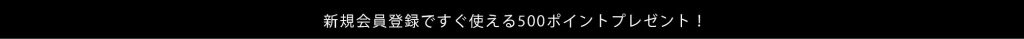 新規会員500ポイントプレゼント